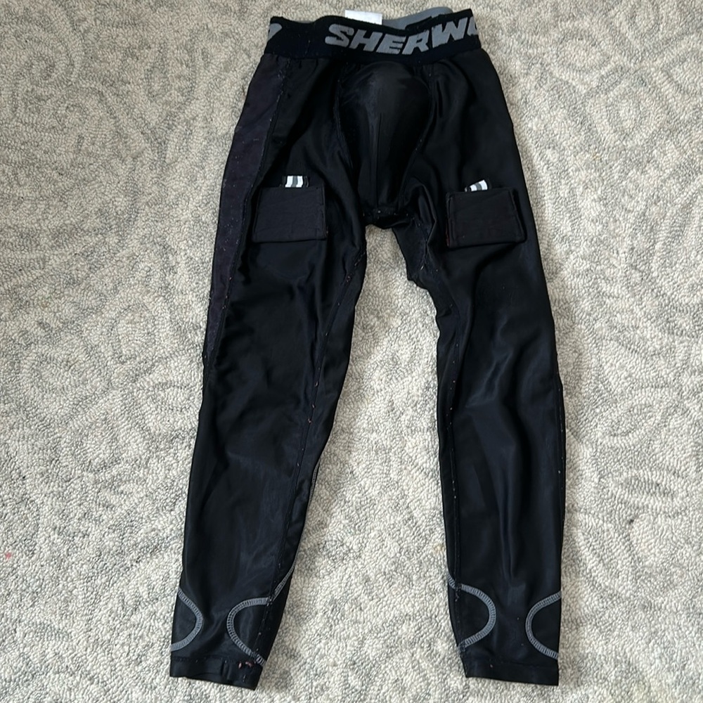 Sherwood Hockey Pants with Cup Size Small